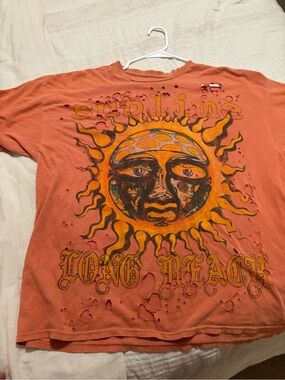 Vintage oversized Sublime Orange Sun Graphic Tee from Urban Outfitters